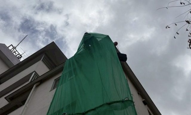 外壁補修工事/塗装面